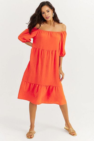 AVORWE rochie mini cu decolteu madonna