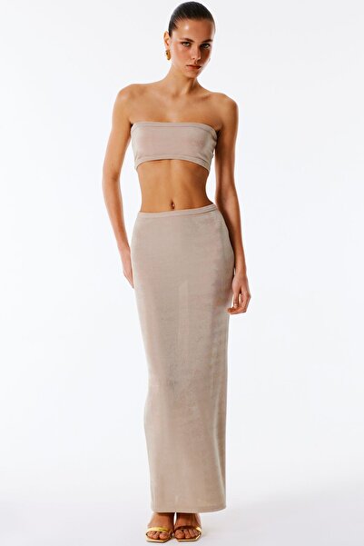 Love On Friday KELLER Üç Taraflı Giyilebilen Triko Elbise (Gri)