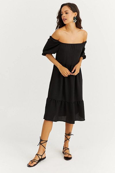 AVORWE rochie mini cu decolteu madonna