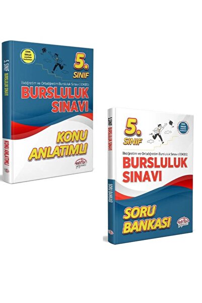 Editör Yayınevi Editör 2024 5. Sınıf Bursluluk İOKBS Konu ve Soru 2 li Set Ed...