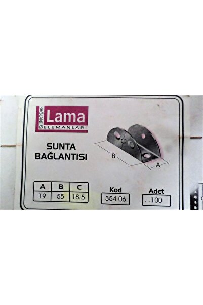 Işıklar Sunta-mdf-ahşap Birleştirme U Tipi Bağlantı Aparat (5'Lİ)