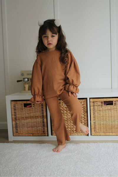 MİNİKO KİDS GIRL'S SLEEVE MODEL DOUBLE SET