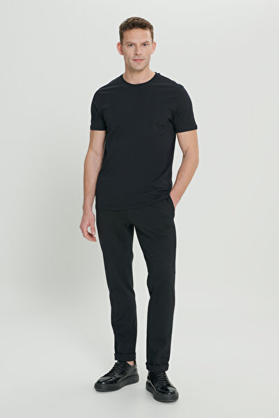 AC Sports Μπλουζάκι 2 τεμαχίων Slim Fit Slim Fit 100% Cotton Crew Neck T-shirt