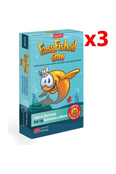 easyfish EasyFishoil Grow 30 Jel Tablet - 3 Adet
