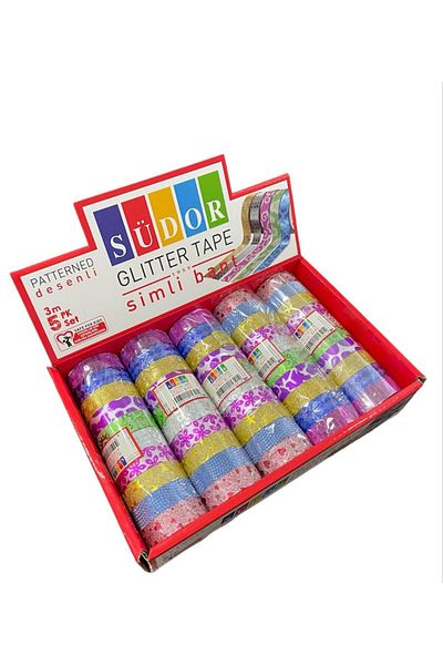 Südor PATTERNED GLITTER TAPE 50 PACK (1 BOX)
