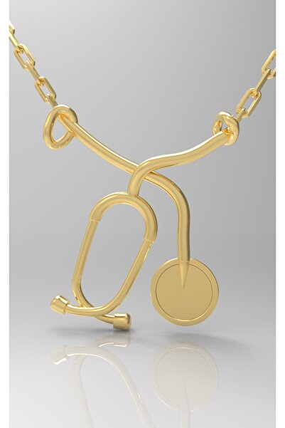 Giove 925 Ayar Gümüş Stetoskop Şeklinde Kolye