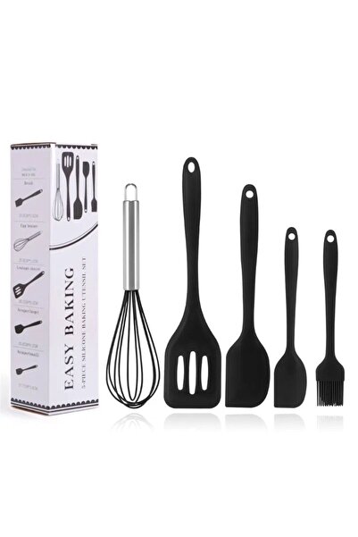 2B Bazaar 5 Li Mutfak Takım Yanmaz Yapışmaz Mutfak Pasta Slikon Yumurta Fırça...