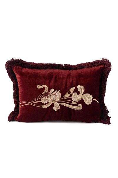 Mikasa Moor Pernă Mia Burgundy cu ciucuri 35x50