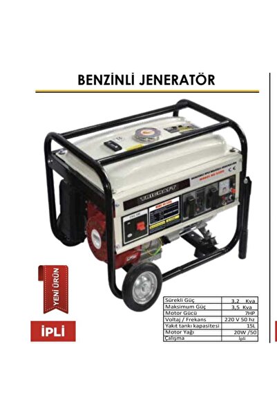 BEST TEKNİK TRICRAFT BENZİNLİ İPLİ JENARATÖR