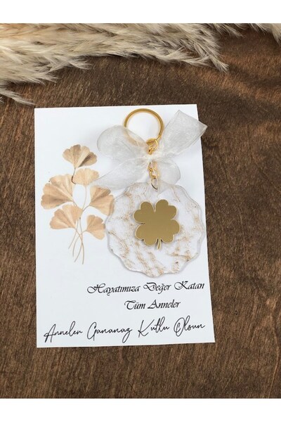 Masalsı Concept 25 Adet Anneler Günü Hediyesi KartLı kelebek Anahtarlık Jelat...