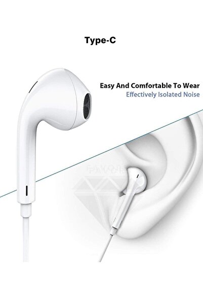 NMN GROUP Samsug A35 Uyumlu Type-c Girişli Kablolu Kulaklık(TÜM TYPE C TELEFONLARI DESTEKLER)