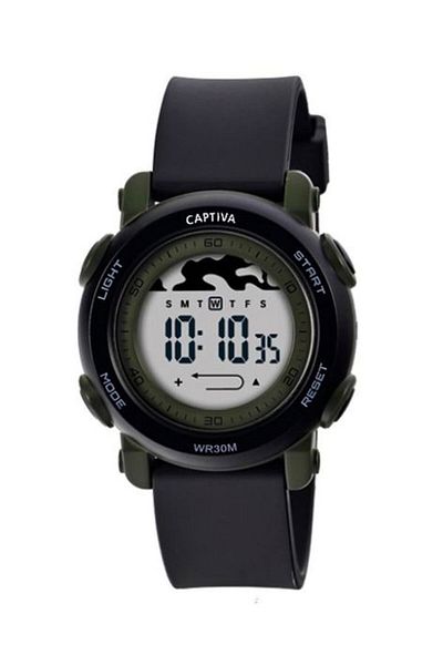 captiva Digital 30 Meters Waterproof Kids/Teens Wristwatch with Lighted Alarm Stopwatch Calendar