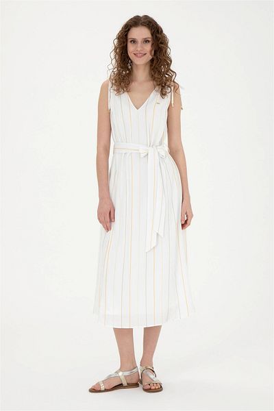 U.S. Polo Assn. Women's Khaki Woven Dress ELIFFU BUTIKHOME