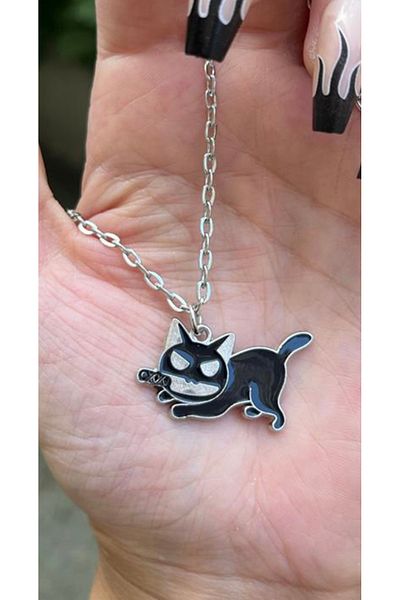 Köstebek Running Murder Cat Necklace