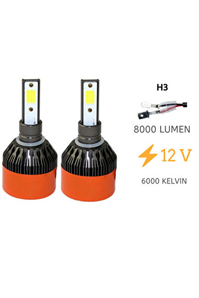 HMNL H3 Led Xenon (ZENON) Far 48 Watt 12 Volt 8000L 6000K LAAM94CARTEX