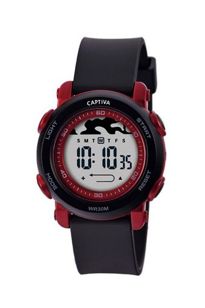 captiva Digital 30 Meters Waterproof Kids/Teens Wristwatch with Lighted Alarm Stopwatch Calendar