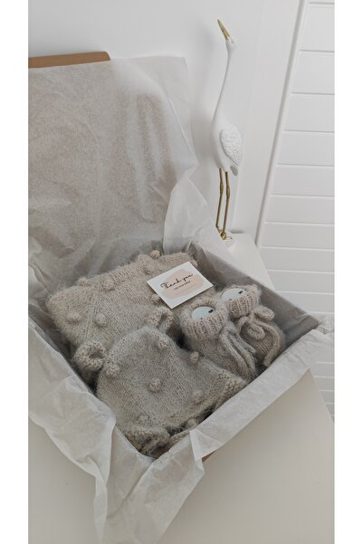 Sincabın Düşleri ويلكم بيبي حديث الولادة - طقم بذلة تريكو وأحذية عضوية