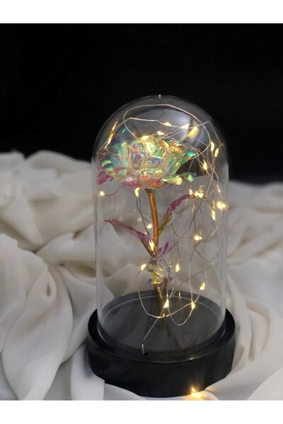 Masalsı Concept Fanusta Sonsuzluk Gülü Sevgiliye Hediye Sonsuz Aşk Gülü Annel...