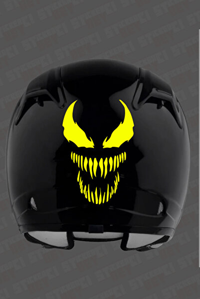 STİCKERCI BEY 15*10 CM VENOM KASK ARKASI STİCKER SETİ KAPLAMA ETİKETİ