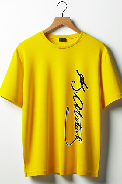 Vordevia Mustafa Kemal Atatürk Potpis B Štampano O Oversize kroj B okrugla kr...