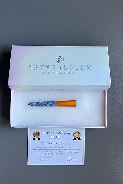 Crystalclem فرشاة قناع الحجر الطبيعي من سوداليت - قناع مفرغ