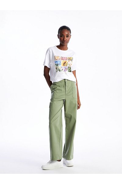 LC Waikiki Standard Fit Gabardine Damen-Cargohose