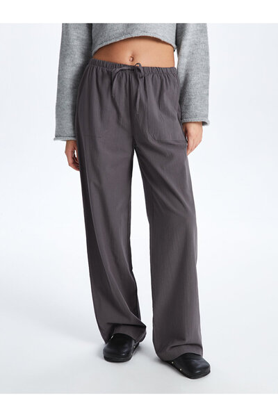 LC Waikiki Comfortable Fit Women's Trousers with Elastic Waist