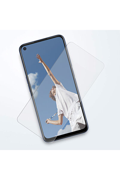 TechnoZone Oppo A52 ve A72 Uyumlu Kırılmaz Ekran Koruyucu Temperli Cam