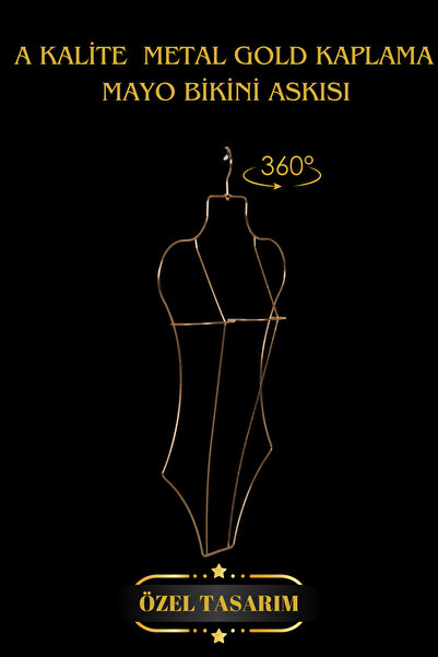 Manken İstanbul 10 штук з золотим покриттям - металеві вішалки для бікіні та ...