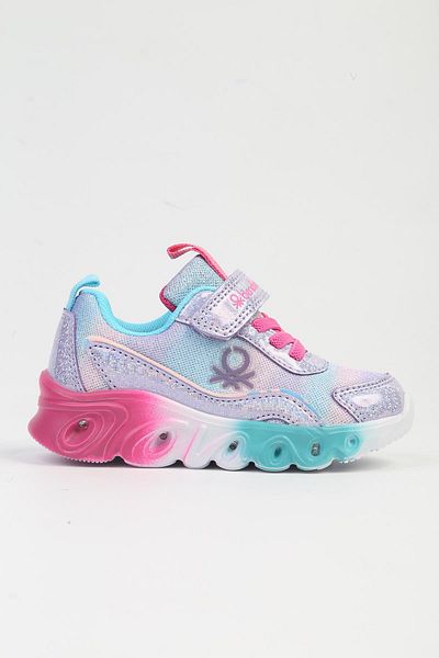 Benetton Lilac Lighted Children's Sneakers - BNI-10136