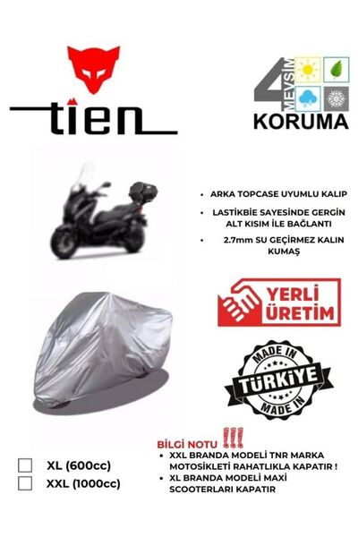 Tien Çantalı Motorşara uygun Branda reflektörlü