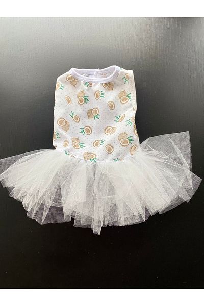 HBM BOUTİQUE Cat dog clothes tutu summer linen fabric