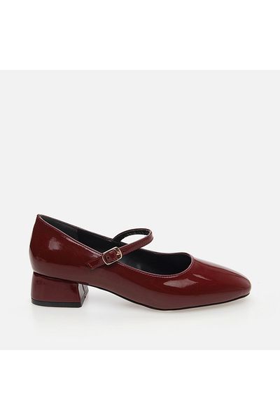 Yaya by Hotiç Burgundy Yaya Women's Thick Heel