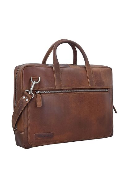Plevier 41 cm Leder Aktentasche – Serie 30er, Laptop Fach