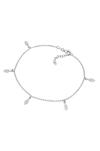 ELLI Fußschmuck Boho Feder 925 Sterling Silber