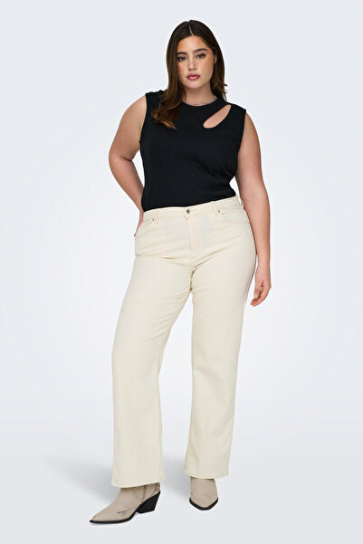 Only Carmakoma CARWILLY HW ŠIROKÉ JEANS CROBOX