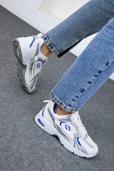 SOHO Beyaz-Buz-Saks Kadın Sneaker 18753