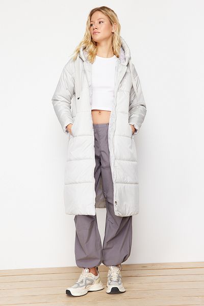 Trendyol Collection Vodoodpudivá bunda s kamennou kapucí TWOAW24MO00136