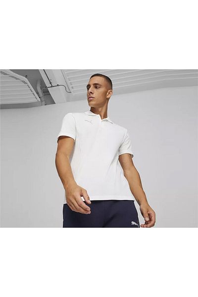 Puma Teamfinal Casuals πόλο προπόνηση ανδρικού ποδοσφαίρου μπλουζάκι πόλο65853504 Λευκό