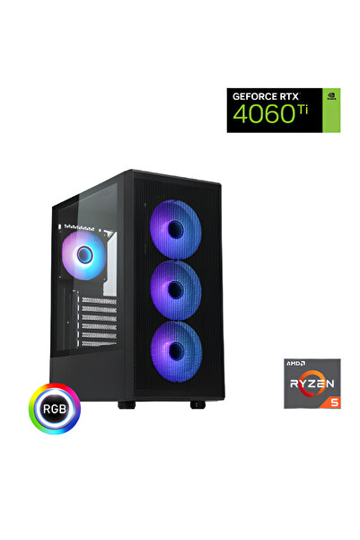 MEGALODON Apexddr5 Ryzen 7500f Uyumlu Rtx 4060ti Ddr5 16g 500gb Oyun Bilgisayarı