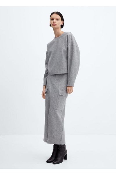 MANGO Woman Sweatshirt mit Rundhalsausschnitt