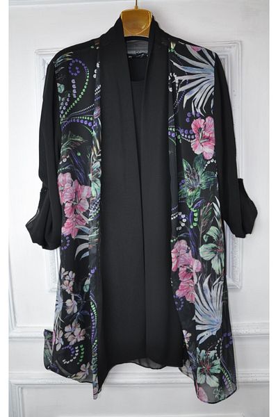 elma abone Rochie de seara din sifon marime plus - Bluza cu interior si exterior