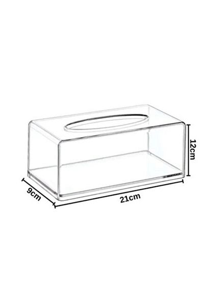 Greathings 2 Luxury Bead Detailed Clear Napkin Organizer - Napkin Holder and Dispenser