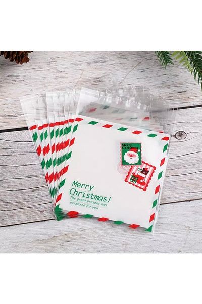 OZN TUHAFİYE Ταινία Διαφανής Μοτίβο Τσάντα Opp 10x10 cm 95 Τεμάχια