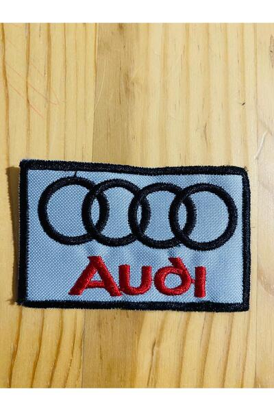 icase Audi Araba nakış Logo Yama Patch Arma (3X5 CM) Dikilebilir