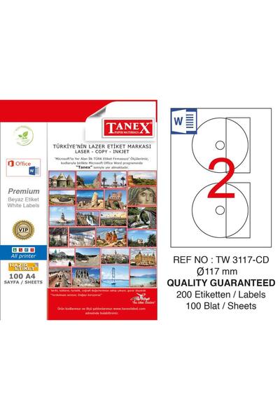 Tanex TW-3117 117 Mm Laser Label