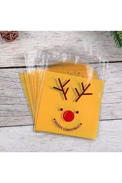 OZN TUHAFİYE Ταινία Διαφανής Μοτίβο Τσάντα Opp 10x10 cm 95 Τεμάχια