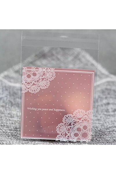 Genel Markalar Bantlı Şeffaf Desenli Poşet Opp 7x7 Cm 95 Adet