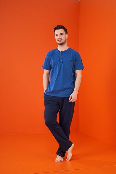 Pjs Pijama Σετ ανδρικό σορτς πιτζάμες 3 τεμαχίων