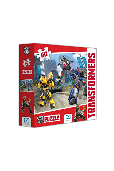 CA Games Transformers Lisanslı 60 Parça 34x24cm Çocuk Puzzle Yapboz Serisi